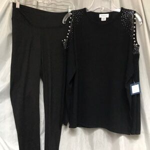 Stitch count Pearl/bedazzled top combo